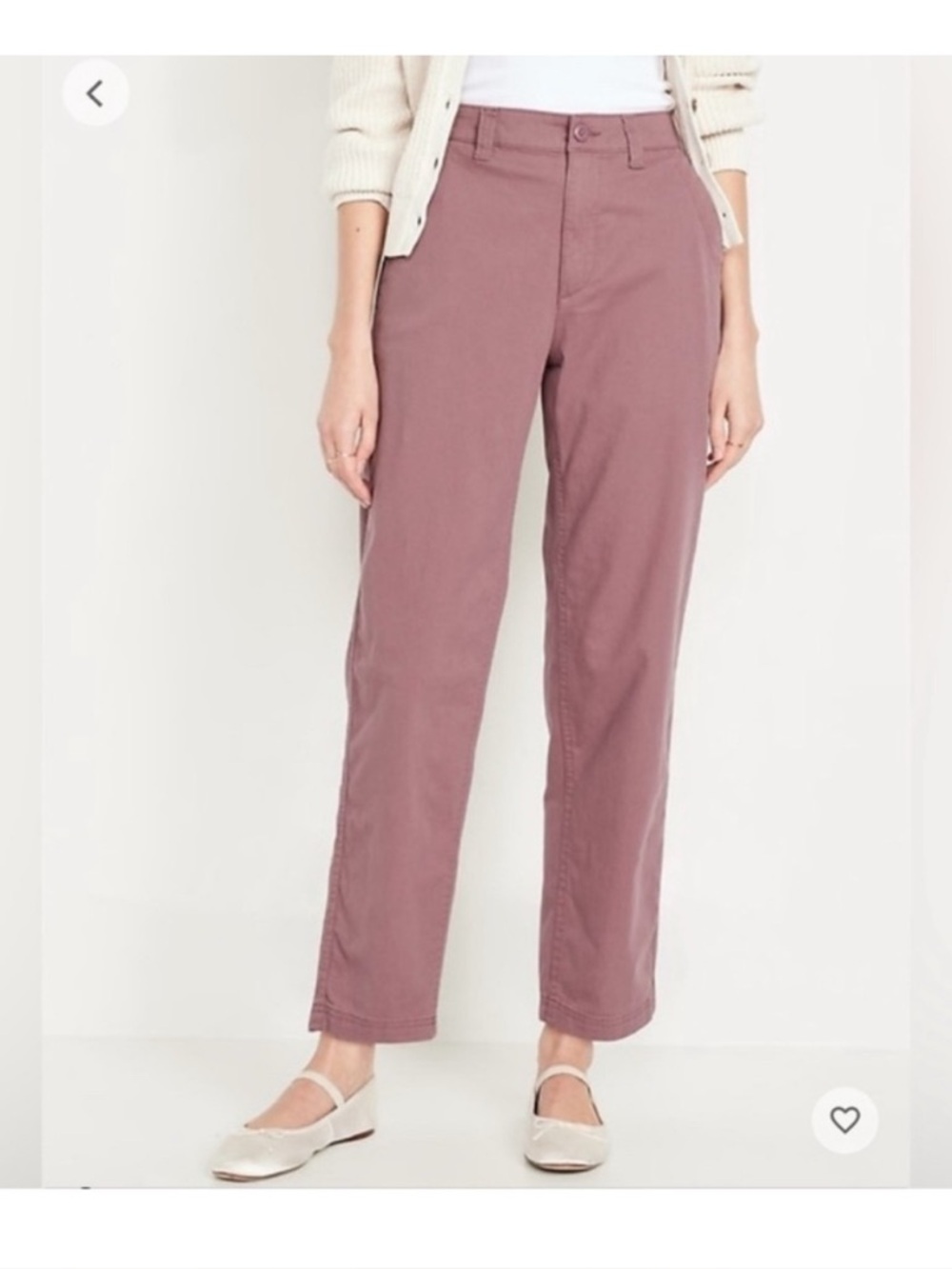 Old Navy Dusty Mauve Elastic Waist Pants
